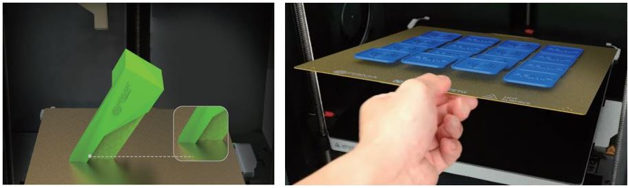 HICTOP3D Doppelseitige PEI-Platte – Texturiert, Für Snapmaker U1 – Flexible Stahlbasis, Klebefrei, 60–85 °C